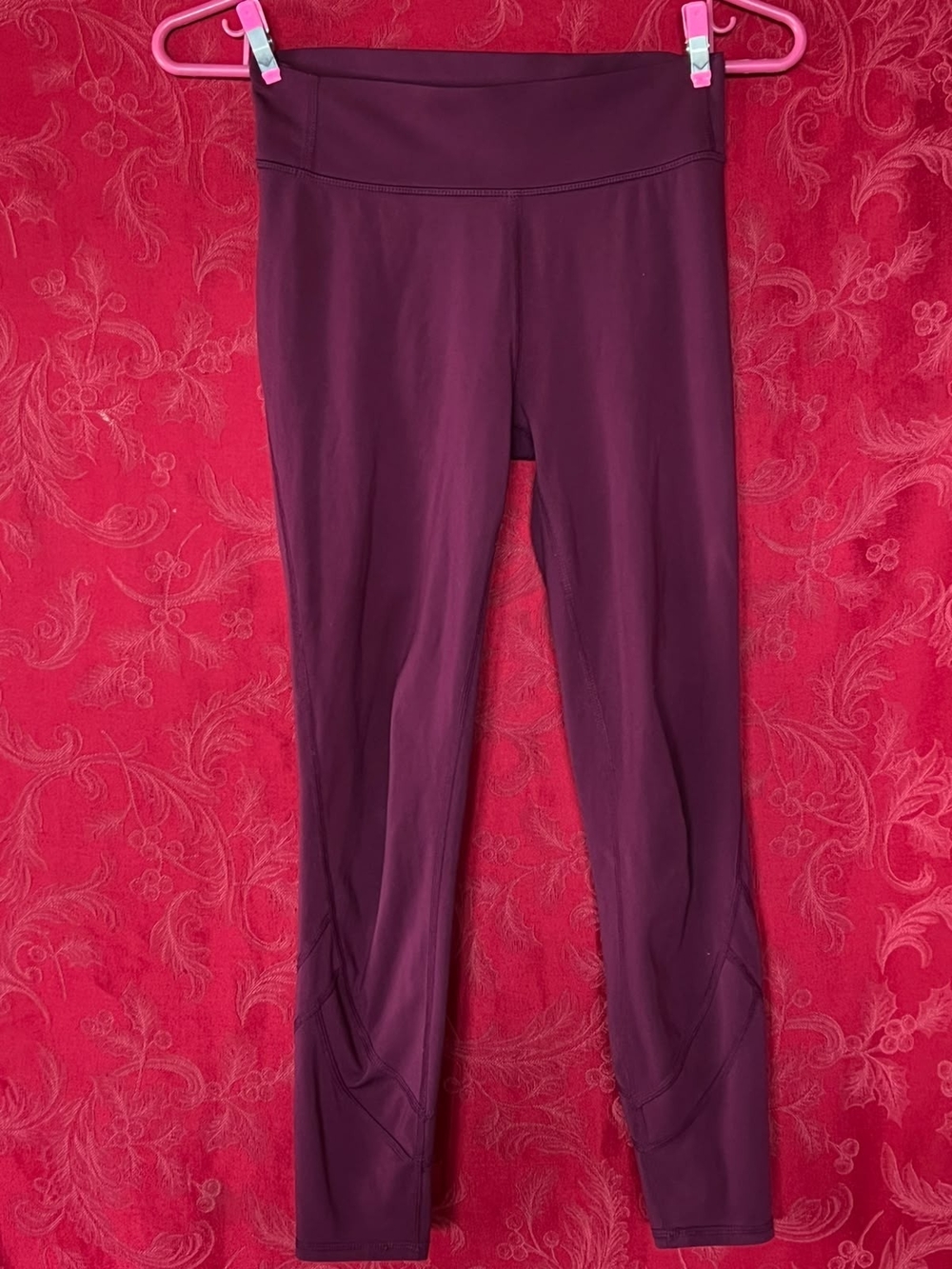 All In Motion Girls High Waisted Athletic Leggings L (10/12) Plum